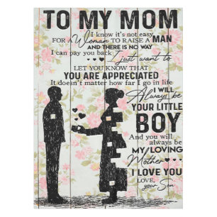 Son To Mom Gift For Mom, Mom Birthday Gift Idea Tablecloth