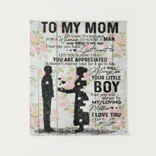 Son To Mom Gift For Mom, Mom Birthday Gift Idea Tapestry