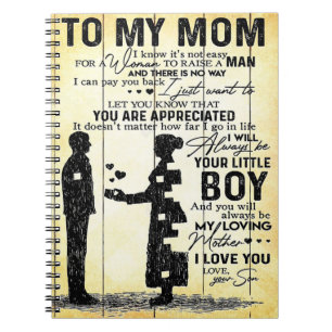 Son To Mom Gift   Special Gift For Family Notebook