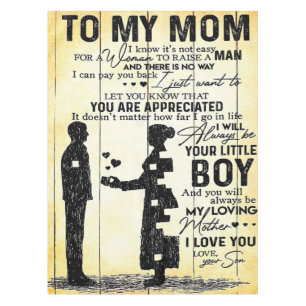 Son To Mom, Gift To My Mom, Mother's Day Gift Idea Tablecloth