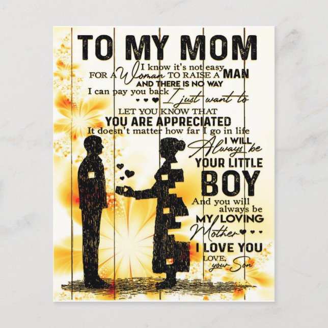 Son To My Mom Letter, Family Gift, Flyer (Front)