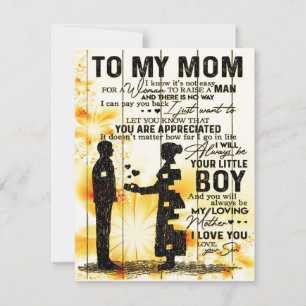 Son To My Mom Letter, Family Gift, Invitation