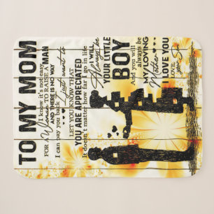Son To My Mom Letter, Family Gift, Sherpa Blanket