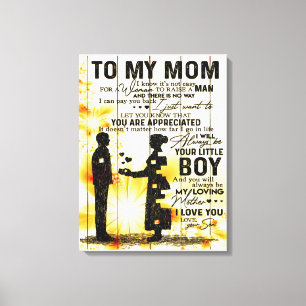 Son To My Mom Letter   New Home Decor Gift
