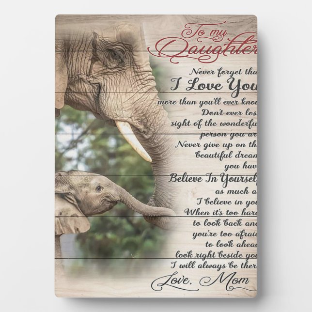 Son To My Mom Present | Cute Gift for Family Plaque (Front)