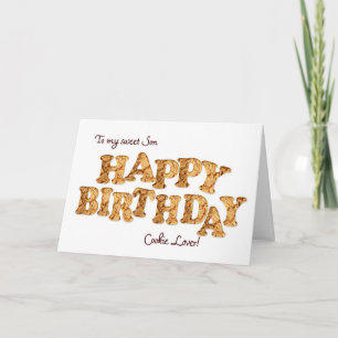 Son, une carte d'anniversaire pour les amoureux de