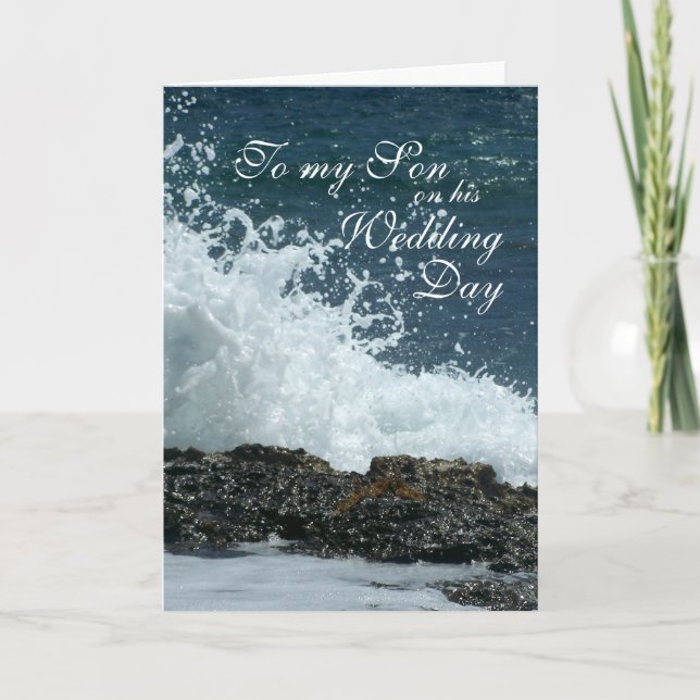 Son Wedding Day Card (Front)
