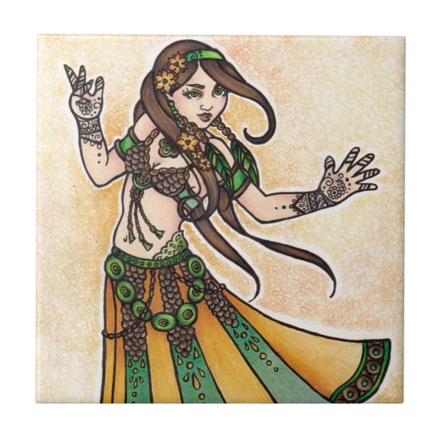 Sona Belly Dancer Tile (Front)