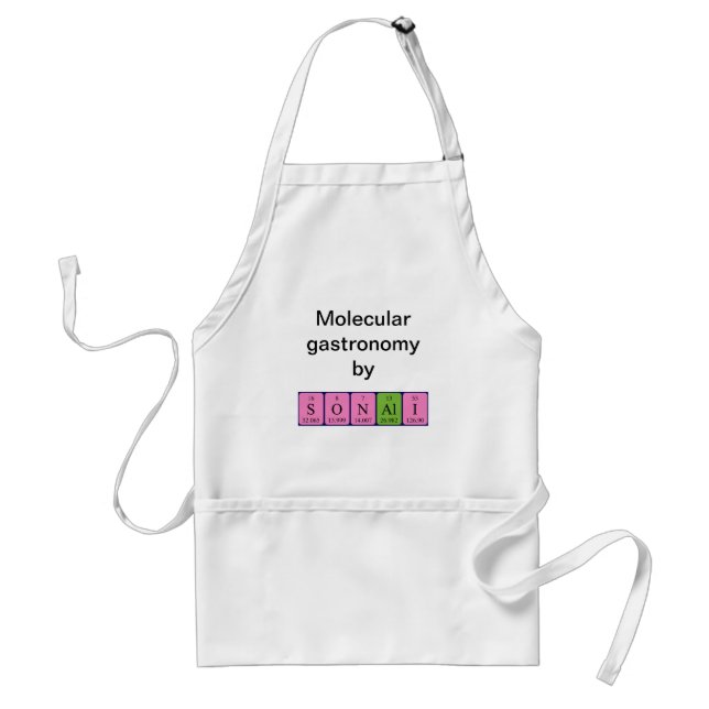Sonali periodic table name apron (Front)
