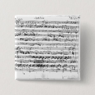 Sonate Premiere for violin and harpsichord 2 Inch Square Button