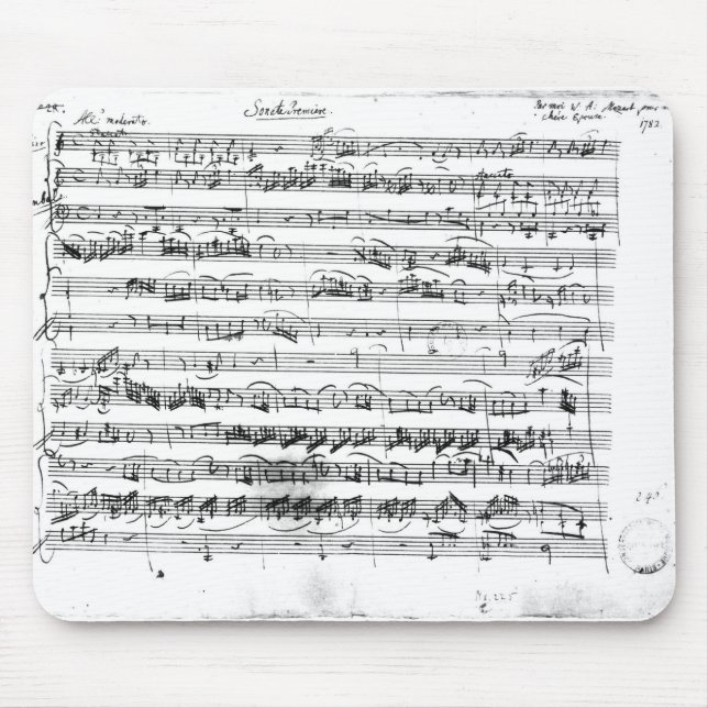 Sonate Premiere for violin and harpsichord Mouse Pad (Front)
