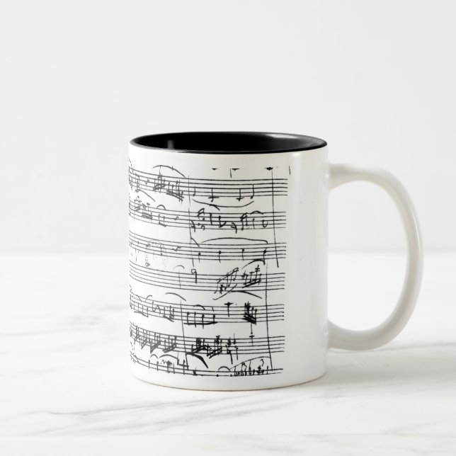Sonate Premiere for violin and harpsichord Two-Tone Coffee Mug (Right)