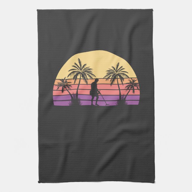 Sondeln Metal Detectorist Kitchen Towel (Vertical)