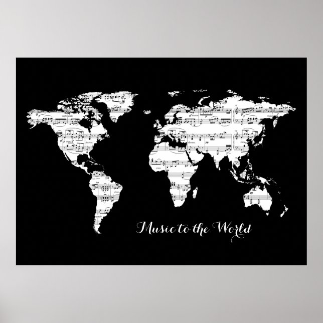 song around the world poster (Front)