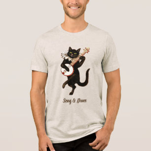Song & Dance musical cat tee shirt