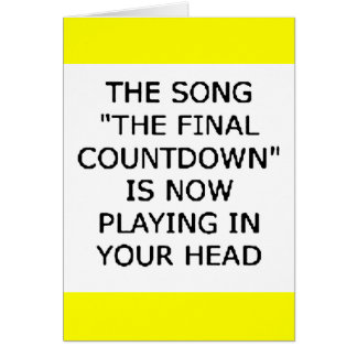 song final countdown now playing your head