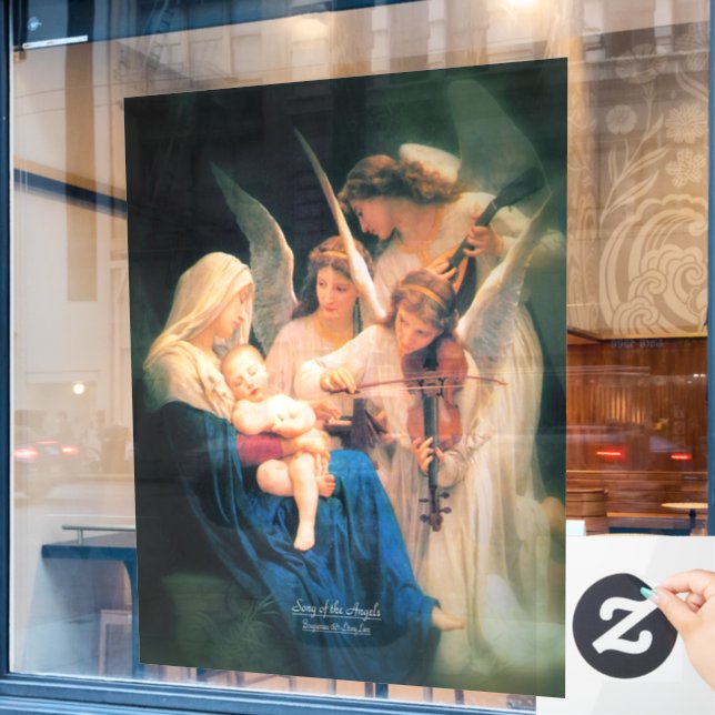 Song of Angels 1881 Window Cling (Cafe Window)