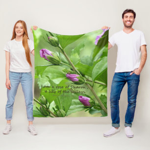 Song of Solomon 2:1 Fleece Blanket