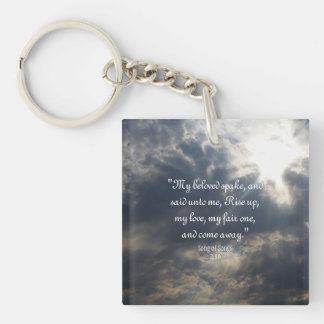 Song of Songs 2:10 Keychain