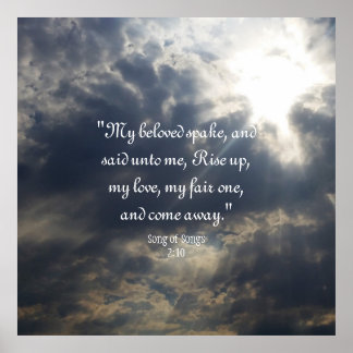 Song of Songs 2:10 Sticker Poster