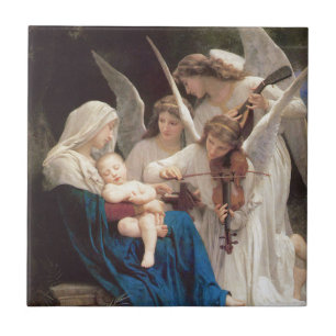 Song of the Angels (1881) by Bouguereau Tile