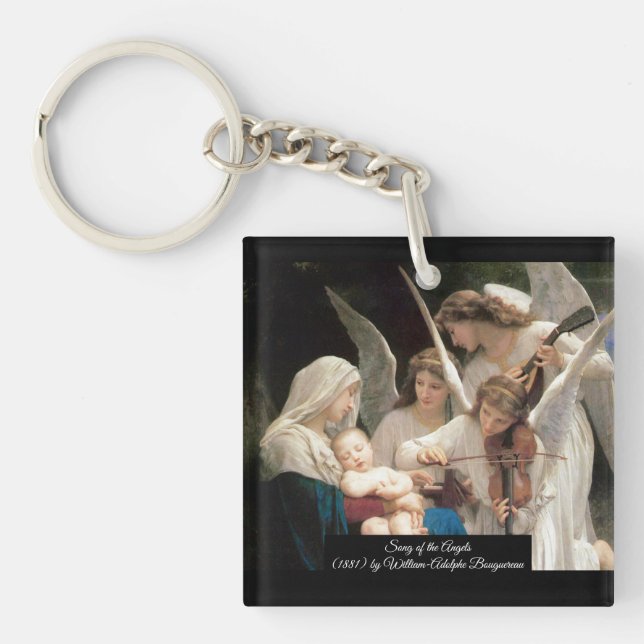 Song of the Angels Bouguereau Keychain (Front)