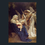 ‘Song of the Angels’ by Bouguereau Poster<br><div class="desc">‘Song of the Angels’ painted by William-Adolphe Bouguereau, 1881. Bouguereau, 1825 – 1905, was a French academic painter. He was a staunch traditionalist whose realistic genre paintings and mythological themes were modern interpretations of Classical subjects with a heavy emphasis on the female human body. Although he created an idealized world,...</div>