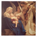Song of the Angels by Bouguereau Tile<br><div class="desc">"Song of the Angels" is an oil painting by French traditional realism painter,  William Adolphe Bouguereau,  created in 1881.</div>