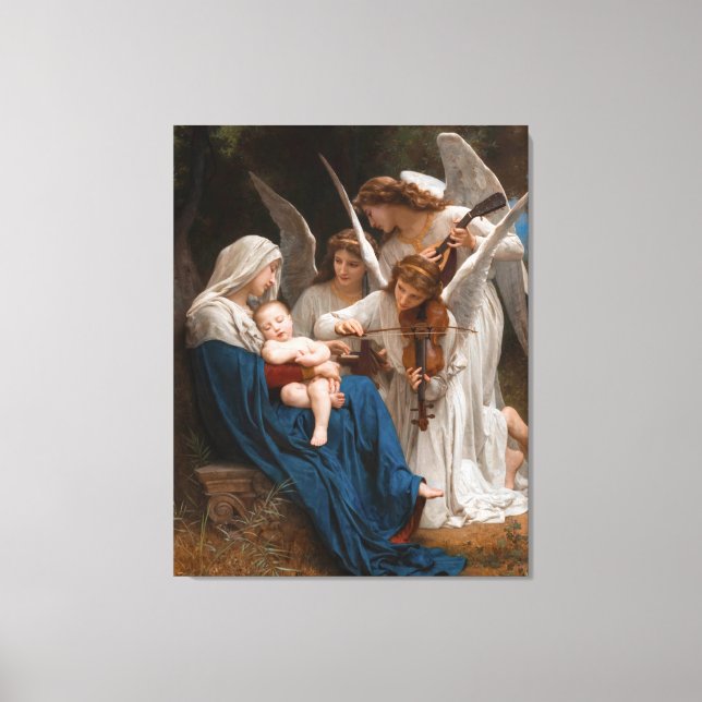 Song of the Angels by William-Adolphe Bouguereau C Canvas Print (Front)