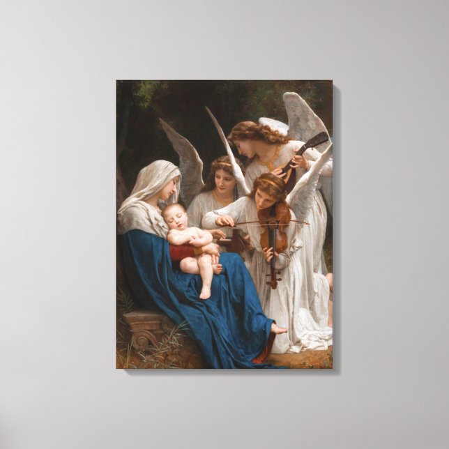 Song of the Angels by William-Adolphe Bouguereau Canvas Print (Front)