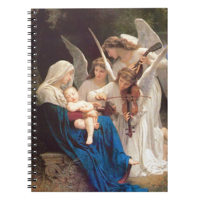 Song of the Angels - William-Adolphe Bouguereau Notebook (Front)