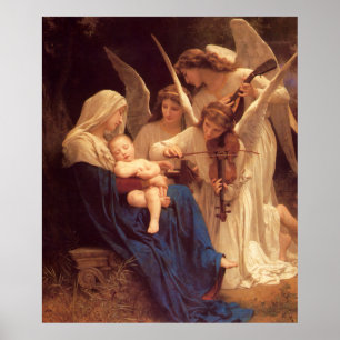 Song of the Angels William Bouguereau Fine Art Pos Poster