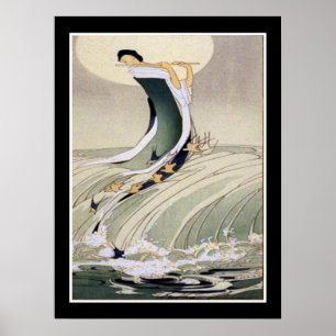 "Song of the Sea" Deco Print by Bertha Lum 18x24