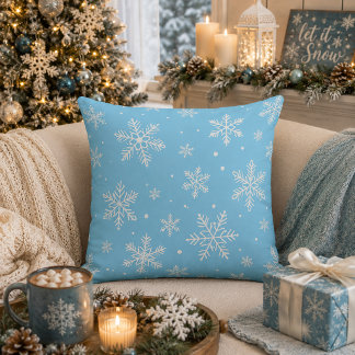 Song of the Snow Throw Pillow