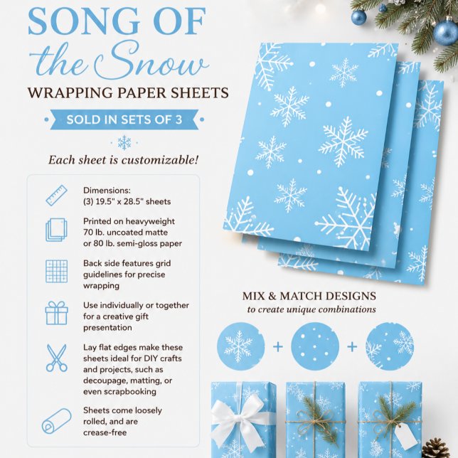 Song of the Snow Wrapping Paper Sheet (Creator Uploaded)