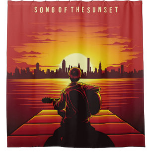 Song of the sunset illustration sunset,alone,boy,g