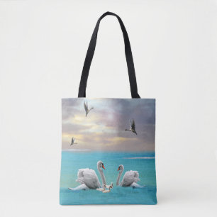 Song Of The White Swan, Tote Bag