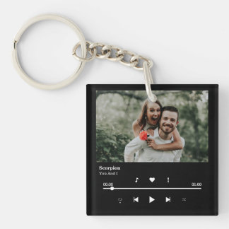 Song Player Couple Anniversary Keychain