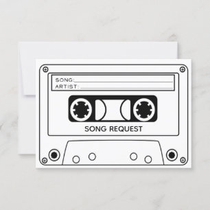 Song Request RSVP Card