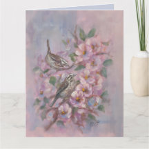 Song Sparrow Birthday/Thank You Card