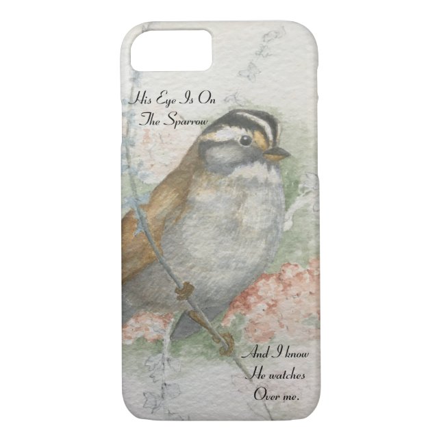 Song Sparrow He Watches Over Me Blessing Case-Mate iPhone Case (Back)