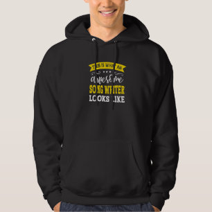 Song Writer Job Title Employee Funny Worker Song W Hoodie