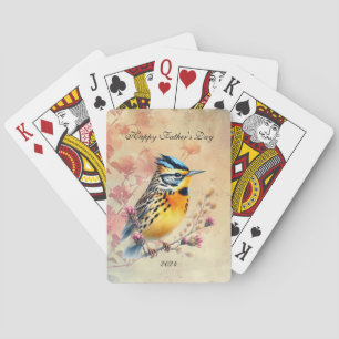 Songbird Happy Father's Day Playing Cards
