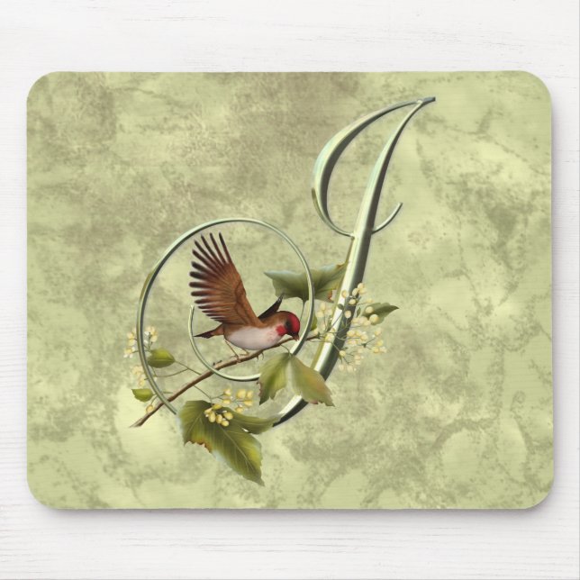 Songbird Initial J Mouse Pad (Front)