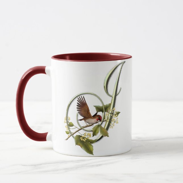 Songbird Initial J Mug (Left)
