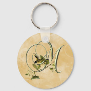 Songbird Initial M Keychain