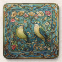 Songbirds in Love Romantic Art Nouveau Design
