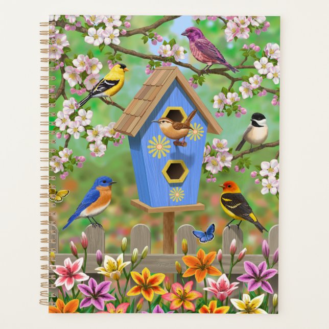 Songbirds Lily Garden Birdhouse (Devant)