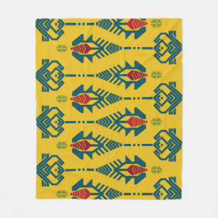 Songket Lombok, Sasak ethnic, traditional motif. Fleece Blanket