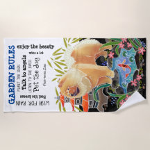 SONGMAO Chow- GARDEN RULES serviette de plage